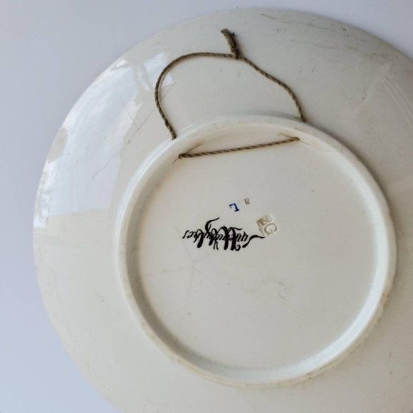 Very Rare Antique French Sarreguemines Plate - Picture 4 of 10